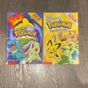Vintage The Official Pokémon Handbook #2 & #3 Scholastic Collectible Books